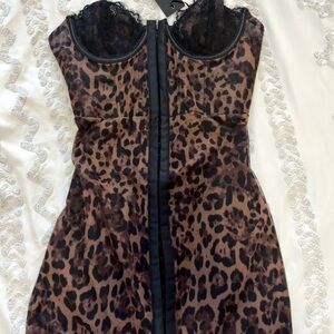 dolls kill leopard dress